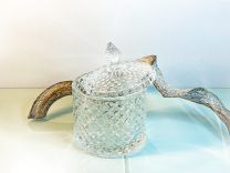 Bonbonglas gemustert mit Glasdeckel